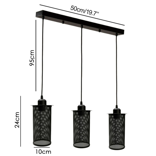 Borough Wharf Sasser 3 Light Kitchen Island Cylinder Pendant Wayfair.ie